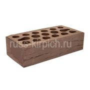 Кирпич Керма облицовочный Бордо тёмный рустик М150 1НФ (224)