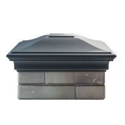 Колпак полимеркомпозитный MONBLAN 385 x 385 (1.5 кирпича): цвет серый