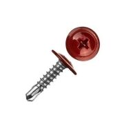 САМОРЕЗ 4,2*16 с пресшайбой сверло RAL3005